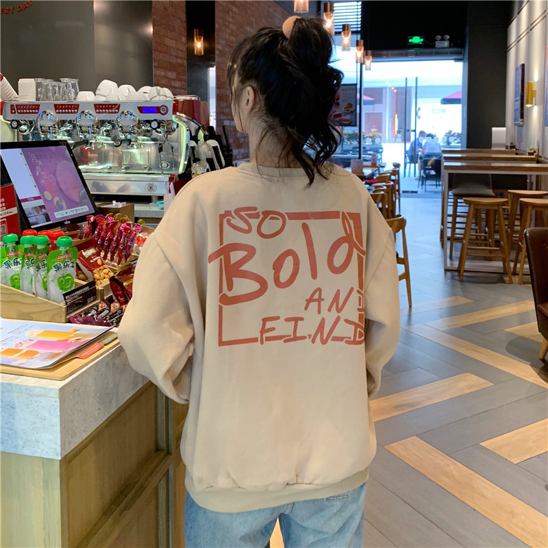 現貨代發跨境臺灣抓絨加厚衛衣2025秋冬新款寬鬆休閒大碼女裝上衣详情17