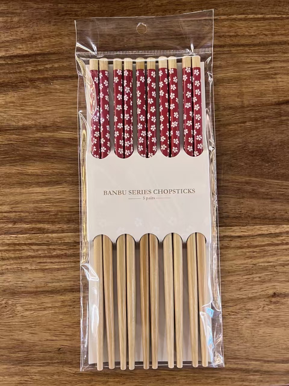 New household bamboo chopsticks, creative printed tableware, practical and environmentally friendly bamboo chopsticks set for daily necessities pic 2