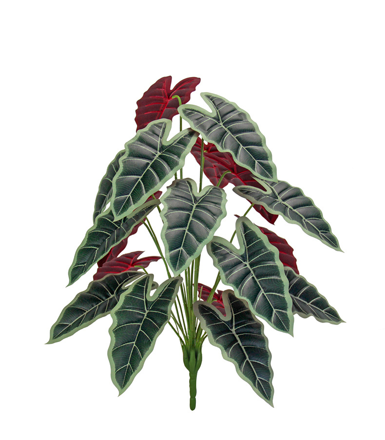 Artificial green plant 18-leaf lucky lily, plastic plant for living room, dining room, table, flowerpot decoration, outdoor garden landscaping pic 8