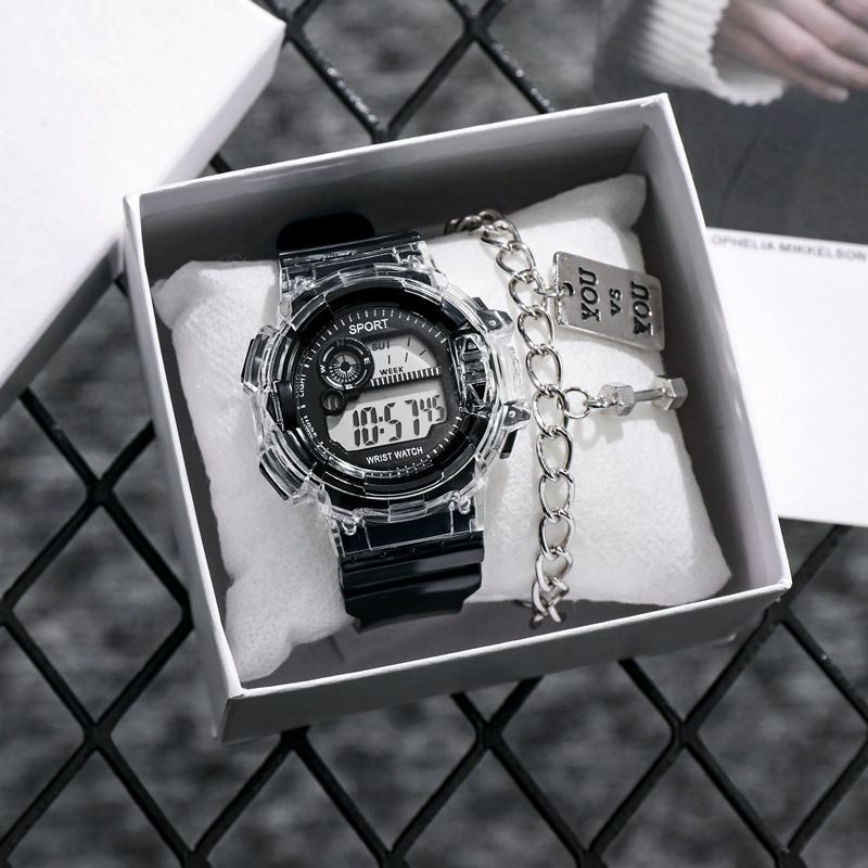 高颜值电子表男女学生多功能运动有闹钟夜光防水初中男孩个性潮流详情6