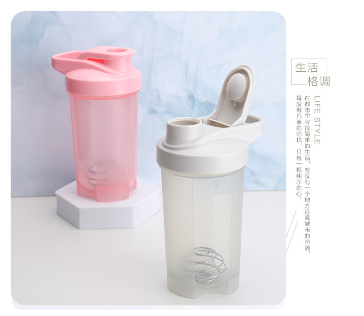 Shaker cup, stirring cup, sports water cup, portable protein powder milkshake, fitness water bottle, 500ML coffee cup in stock pic 14