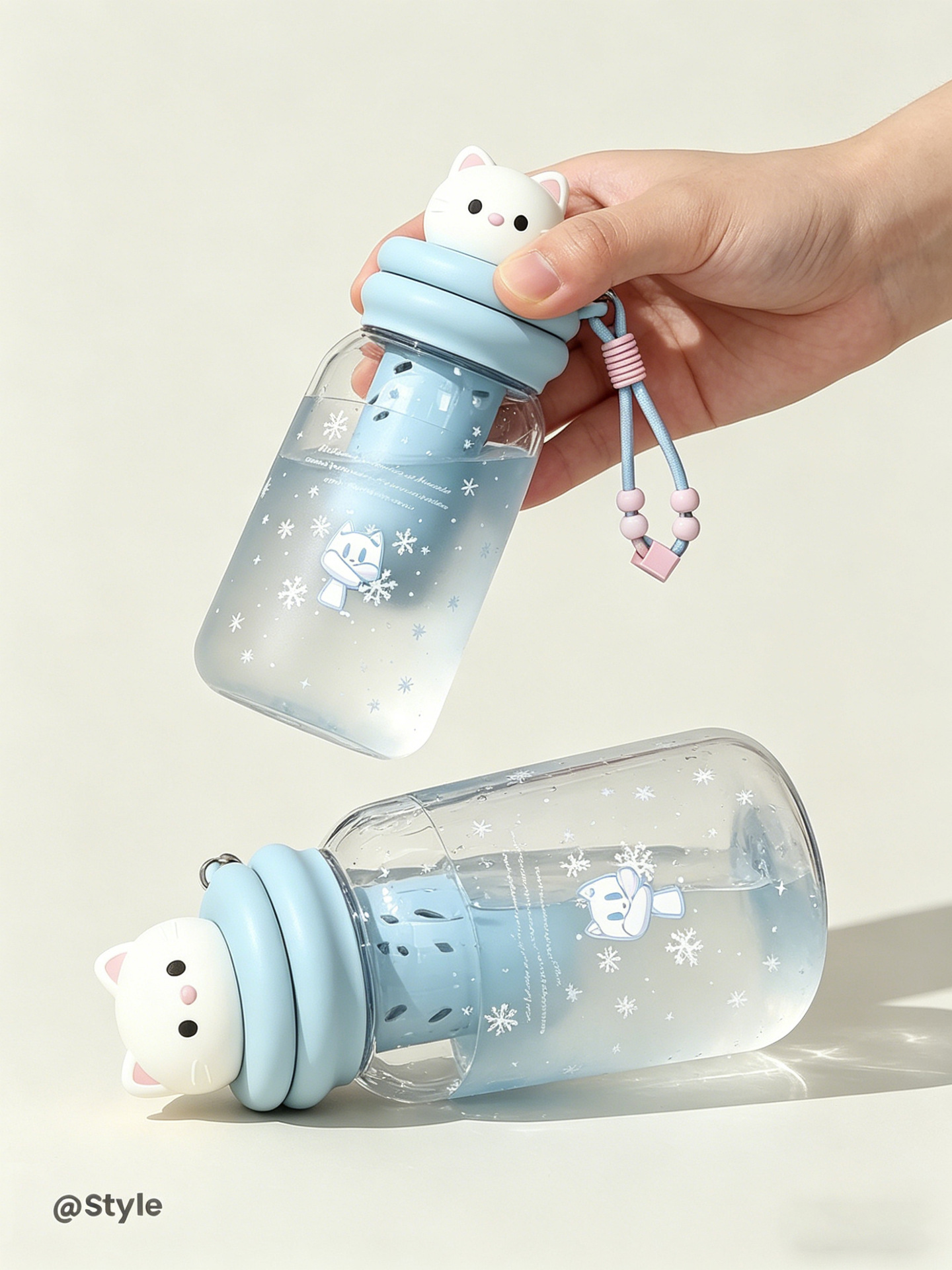 敦煌文创可爱猫咪造型迷你发光书本灯 小孩小玩具灯水杯款塑料水杯详情7