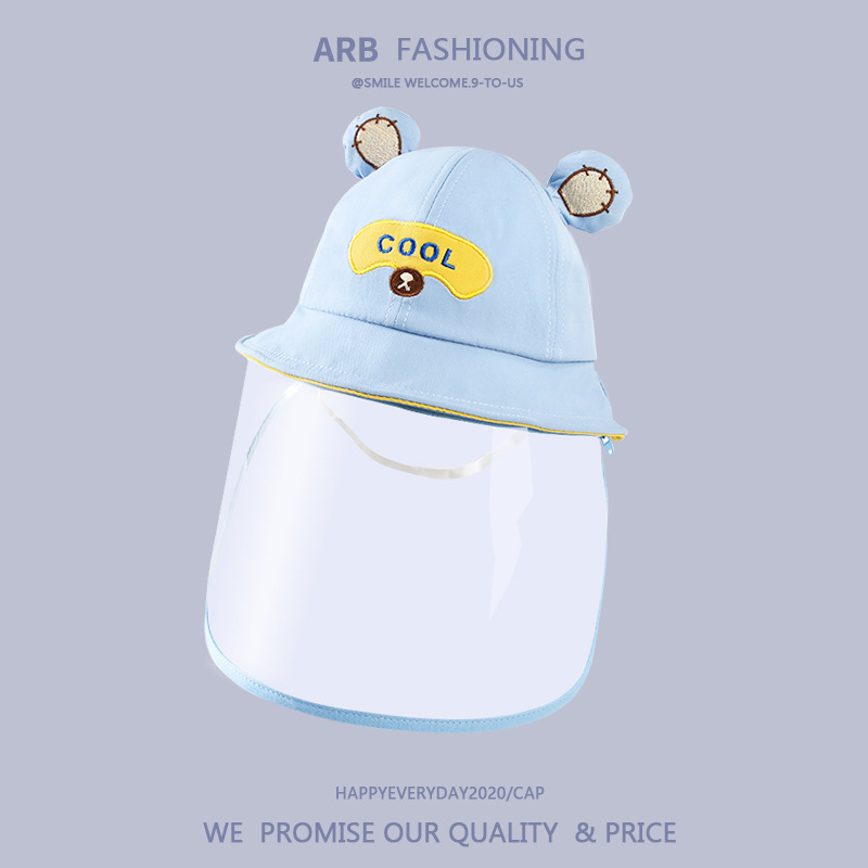 婴儿防护面罩0岁儿童宝宝防护帽防飞沫隔离外出帽子秋冬一岁详情7