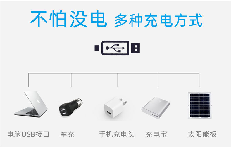 led lamp charging tubes, night market street lighting fixtures, mobile charging, high-intensity light strips, household emergency USB charging pic 10