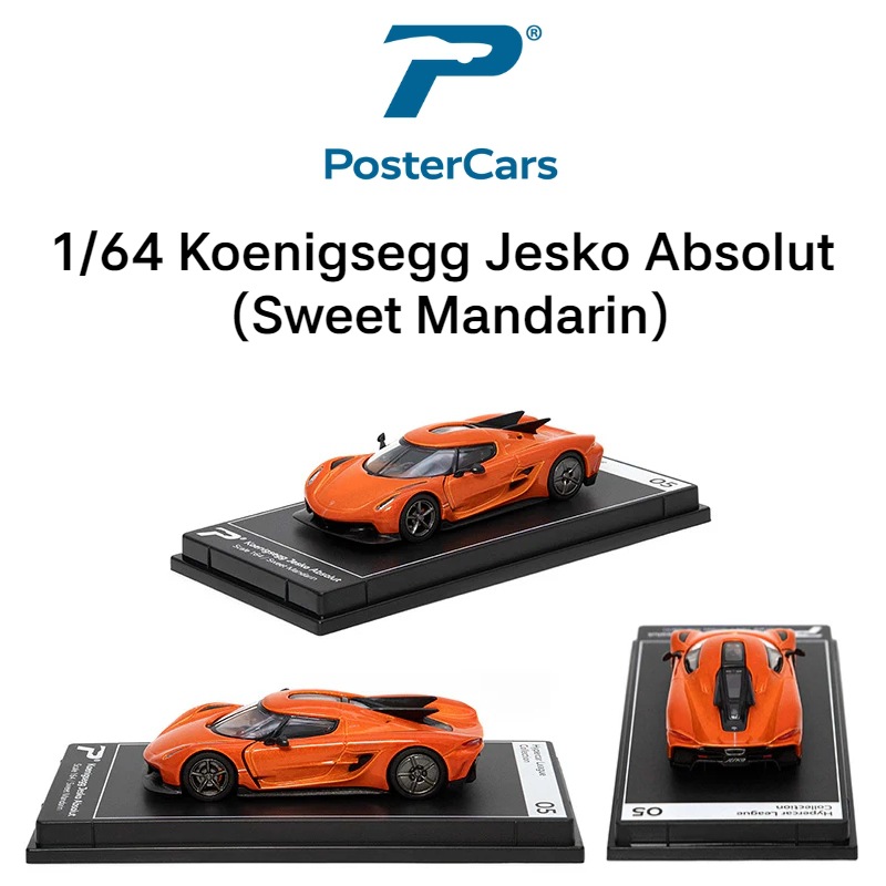 Postercars合金车模1:64超级跑车赛车玩具车模滑行收藏摆件挂卡详情5