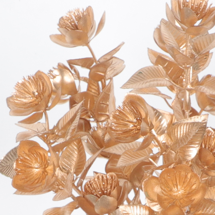 复古植物配件仿真金色叶子手工插花配件节日装饰仿真花跨境代发详情44