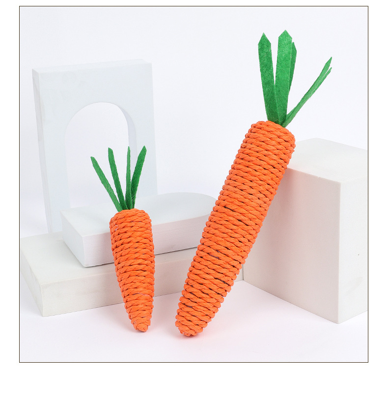 New pet toys in stock for wholesale: Carrot and hemp rope cat toys, carrot and hemp rope cat toys pic 14