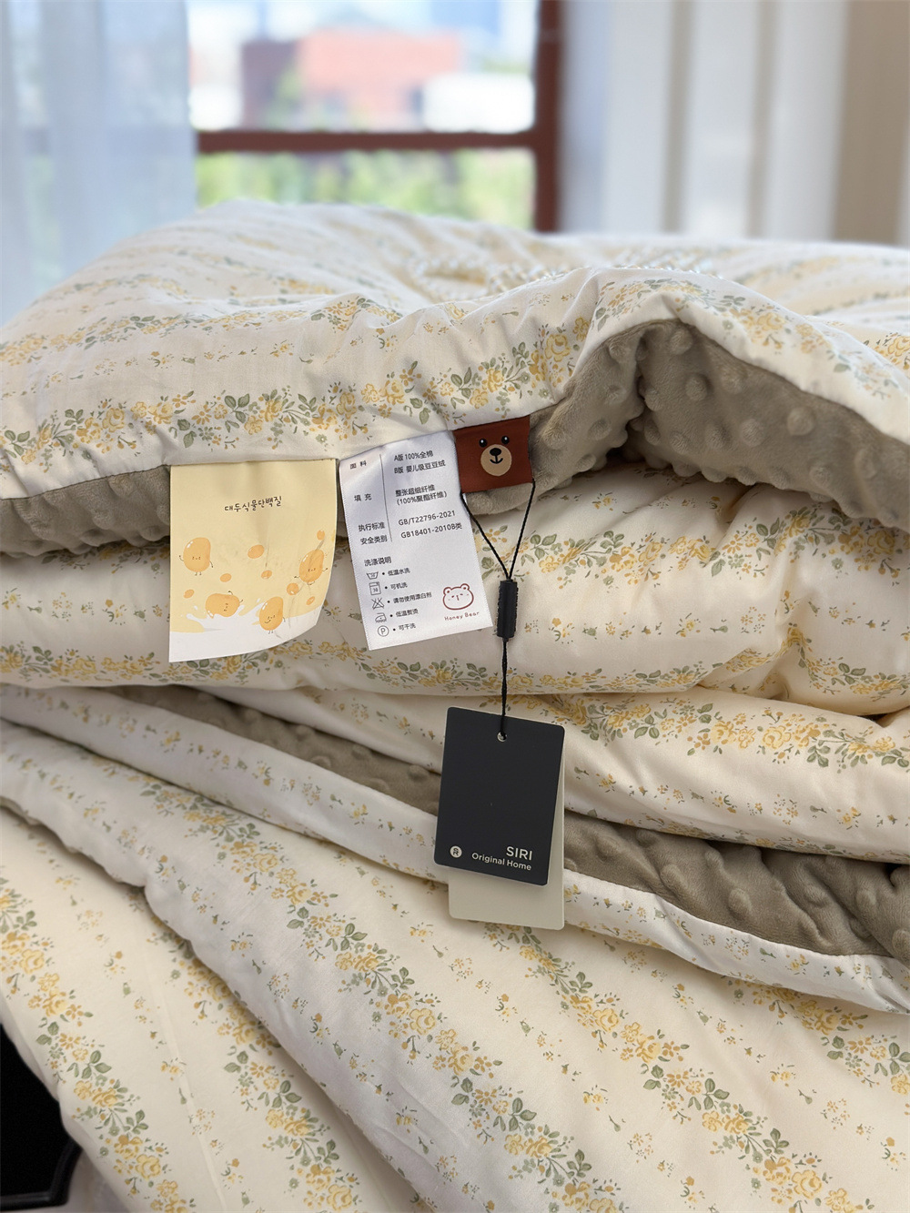 13372 All-cotton cartoon small floral print spring and autumn quilt soothing, bean quilt warm and fleece winter quilt core pic 77