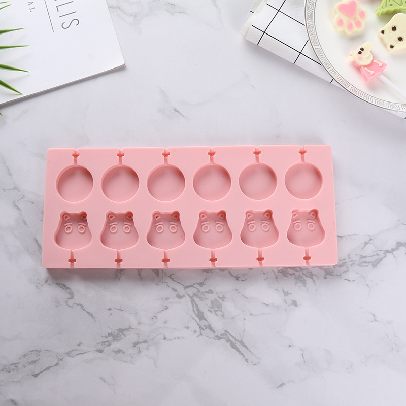 Candy, chocolate, lollipop molds, silicone cartoon series candy molds, diy hand-baked epoxy resin molds pic 5