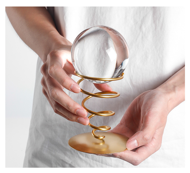 Wholesale of light luxury crystal ball handicrafts for home decoration, living room entrance, wine cabinet, office desk ornaments pic 15