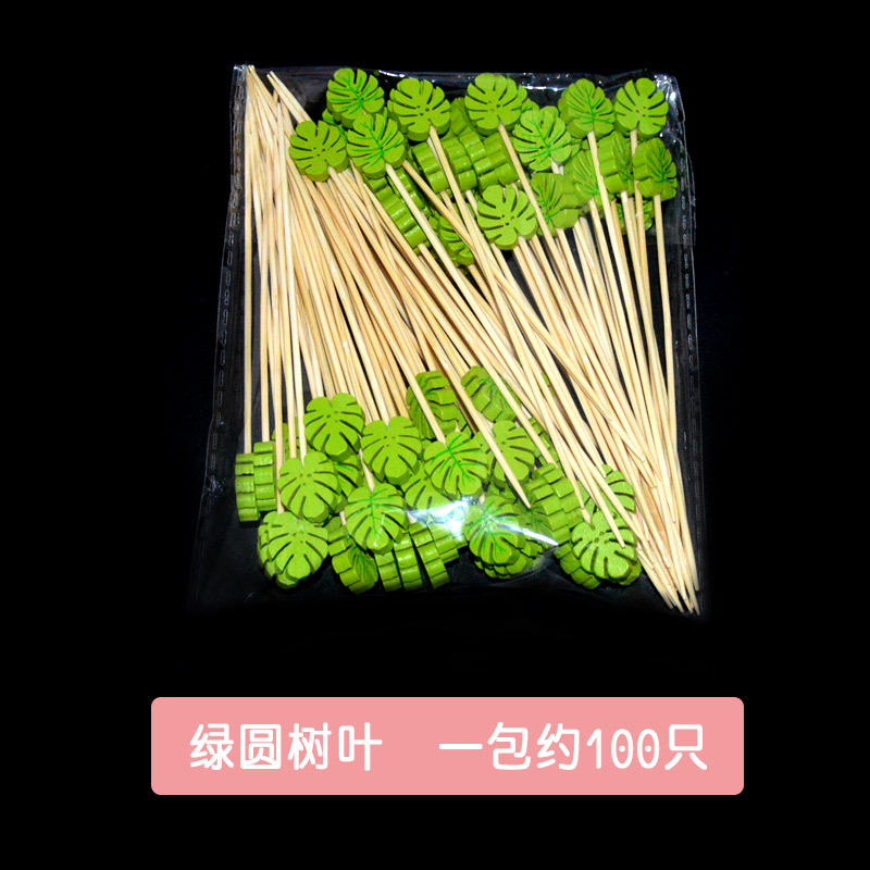 Fruit skewers, fruit forks, watermelon, strawberry disposable art bamboo skewers, cocktail toothpicks, creative flower strings, factory wholesale pic 8