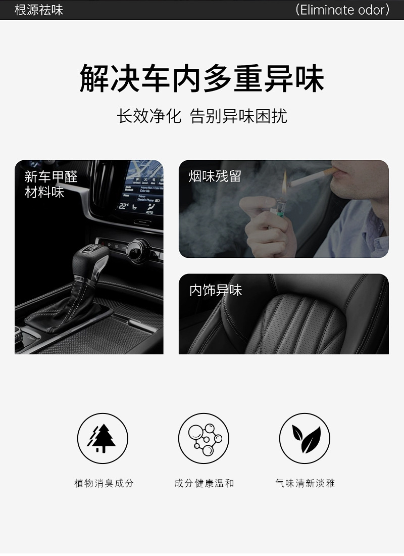 Wholesale car aromatherapy, high-end quality plant-based solid fragrance paste, car ornaments, long-lasting fragrance, deodorizing aroma pic 3