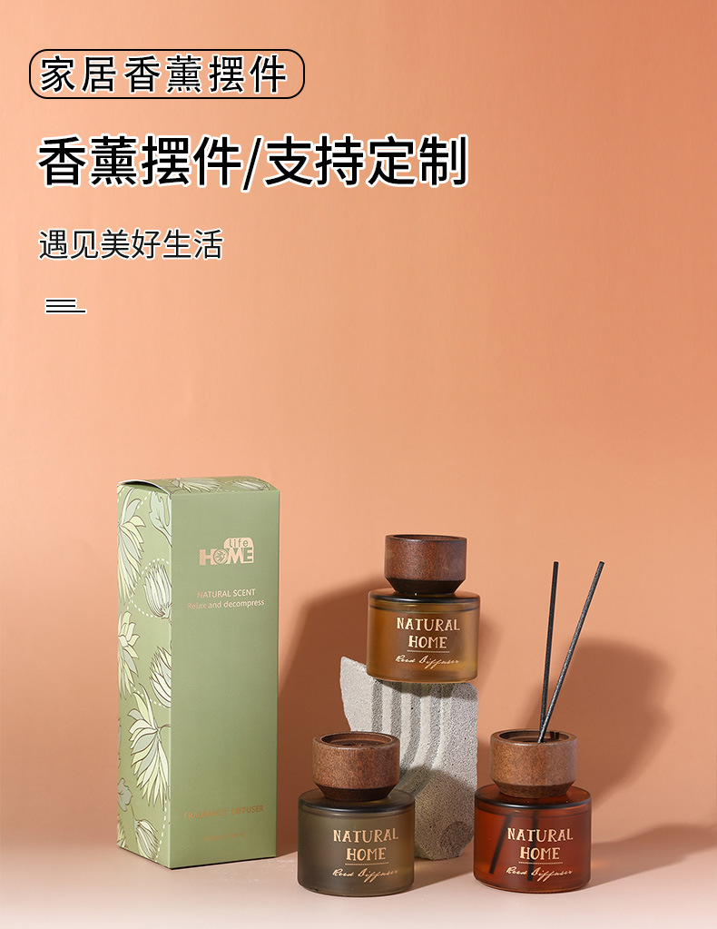 Indoor decorative items, aromatherapy, home fragrance, rattan for long-lasting diffusion, bedroom essential oil, niche gifts pic 1