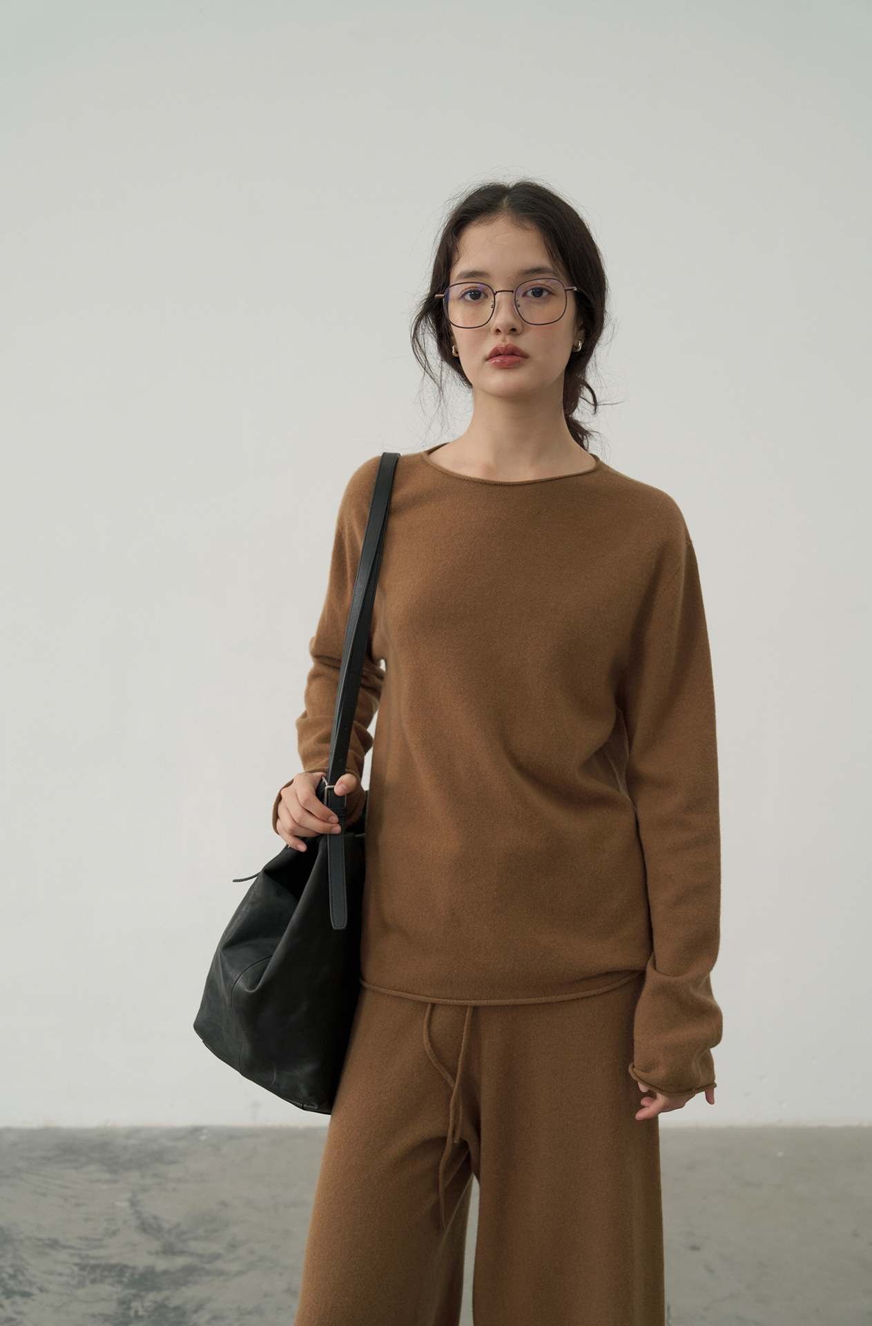 Korean-style seamless one-piece process round-neck pullover cotton and wool sweater, basic base layer for women a1183 in autumn and winter pic 15