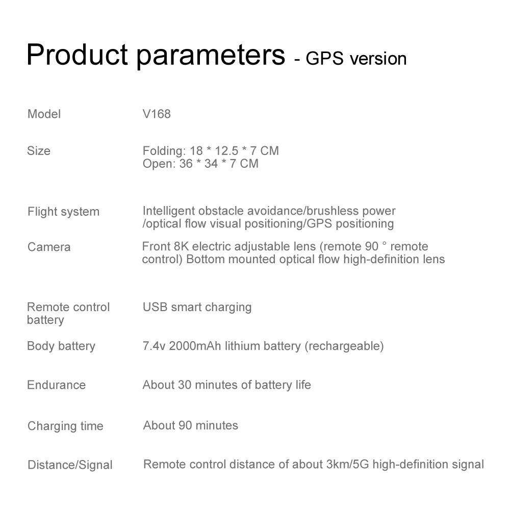 The cross-border AliExpress bestseller V168 brushless GPS return high-definition 8 aerial obstacle avoidance drone is a remote control aircraft for foreign trade pic 28