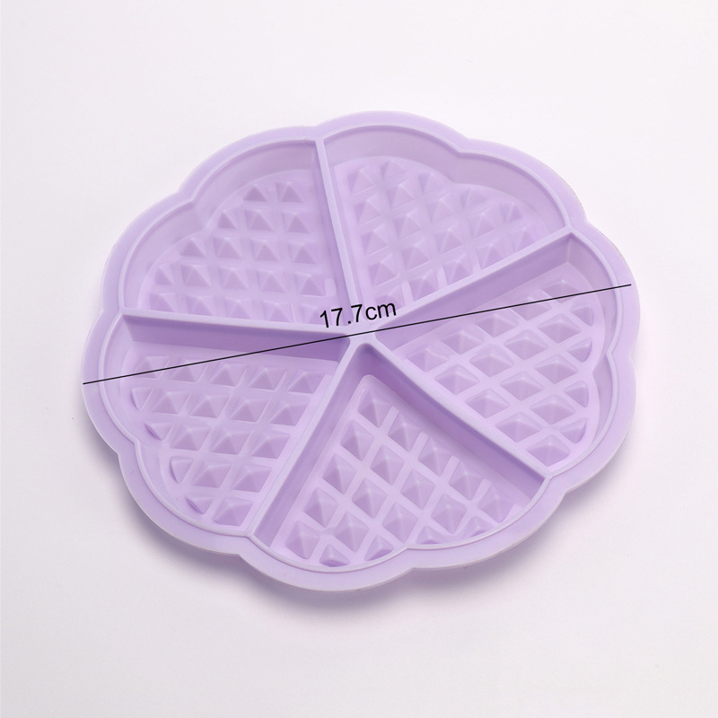 Waffle mold, baking mold, household heart-shaped grid pancake, muffin mold, high-temperature resistant steamed pastry mold, baking tray pic 1