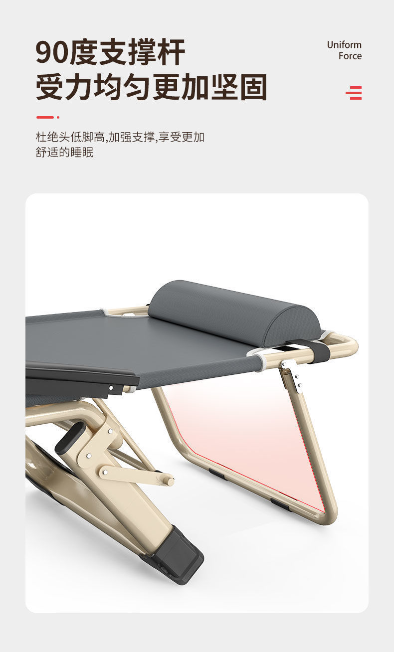 Lounge chair, folding chair, midday rest chair, folding bed for nap time, leisure backrest, lazy sofa, portable chair for home balcony pic 3