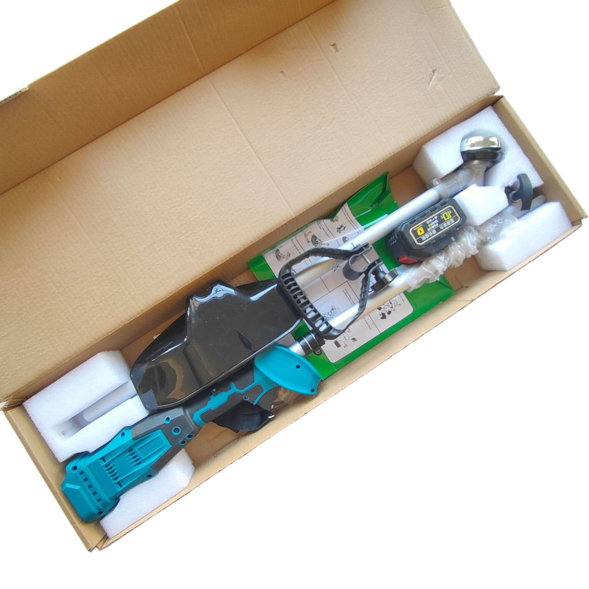 大功率10寸无刷电动割草机充电式除草背负式多功能小型农用打草机详情3