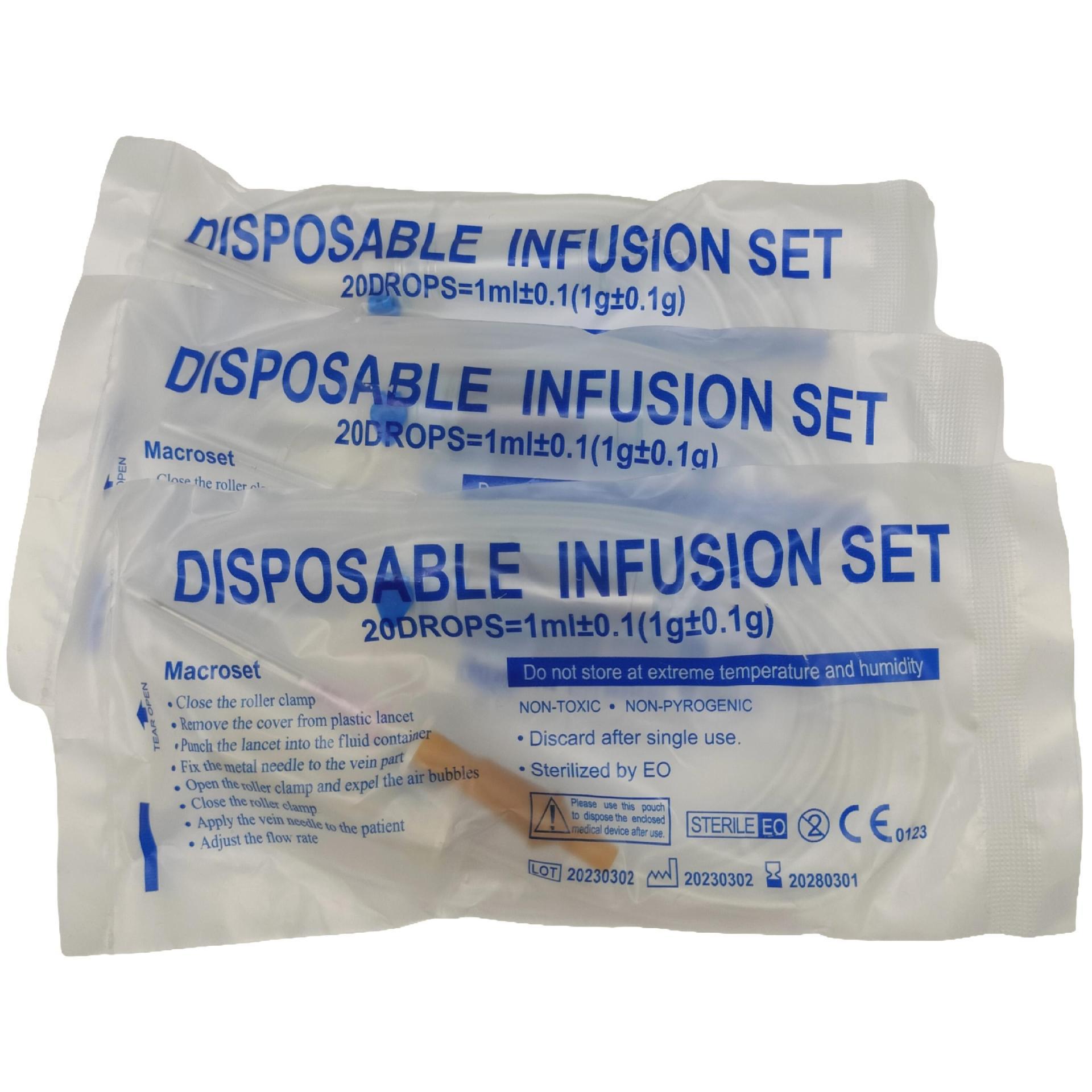 Wholesale of sterile liquid infusion medical disposable intravenous infusion sets for export pic 8