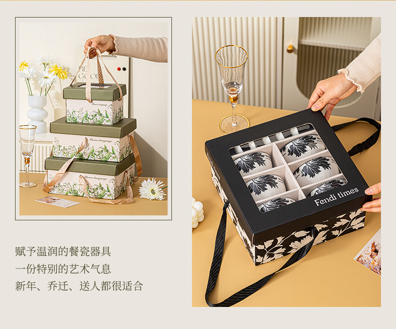 Ceramic tableware, bowl and chopstick sets, creative gift sets, souvenirs, birthday gifts, and casual gifts for team-building activities pic 6