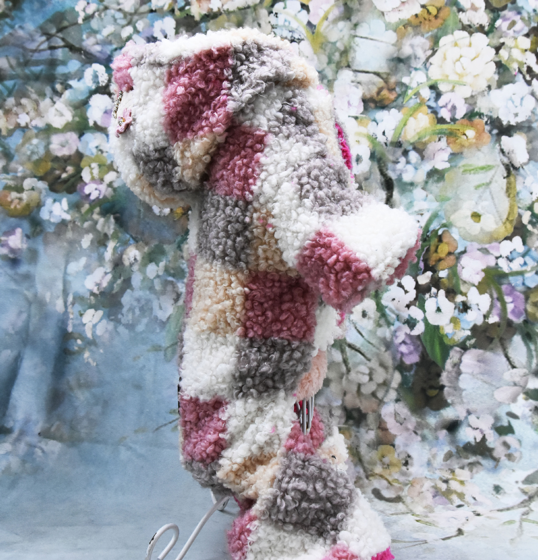 T in-stock thickened teddy fleece clothes, warm dog clothes for autumn and winter, four-legged checked cotton clothes, pet four-legged clothes pic 13