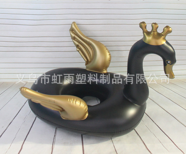 皇冠天鹅翅膀水上充气儿童玩具座圈防侧翻游泳圈婴儿坐圈厂家批发详情8