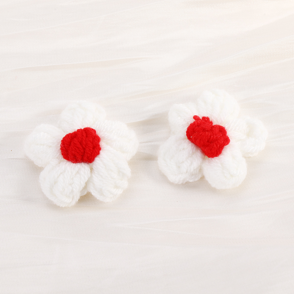 Cute handmade choux pastry, cotton, wool, thread, flower diy accessories, corsages, clothing accessories, bag pendants materials pic 17