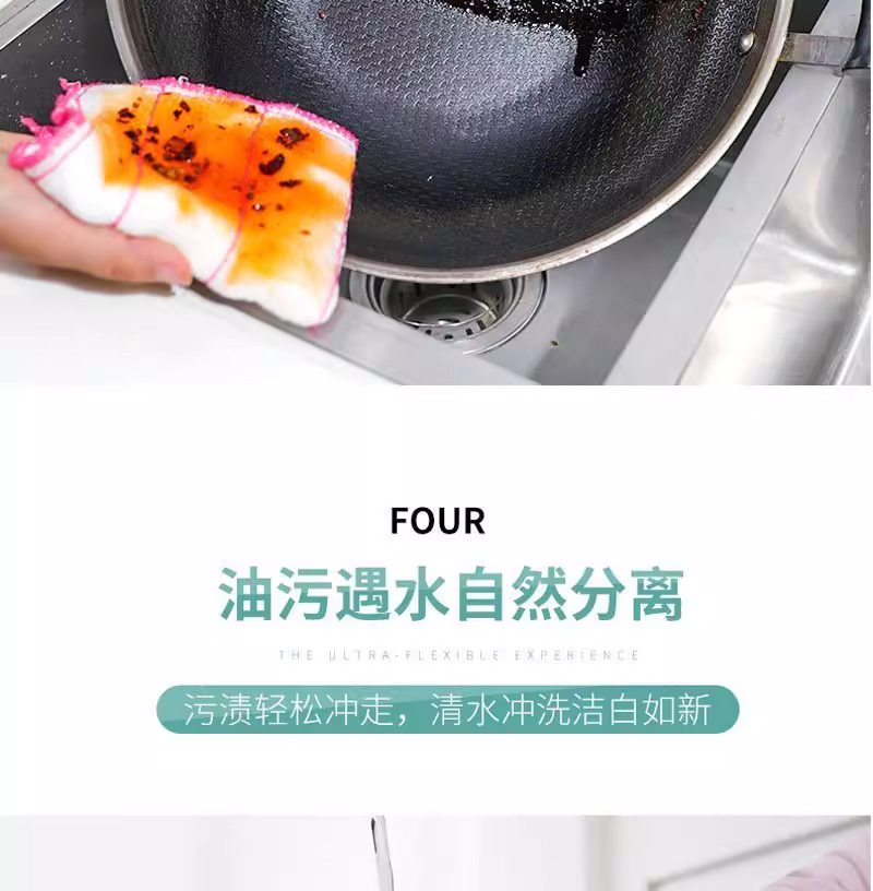 【10条棉纱抹布】吸水加厚厨房不沾油百洁布不掉毛抹布棉纱洗碗布详情7