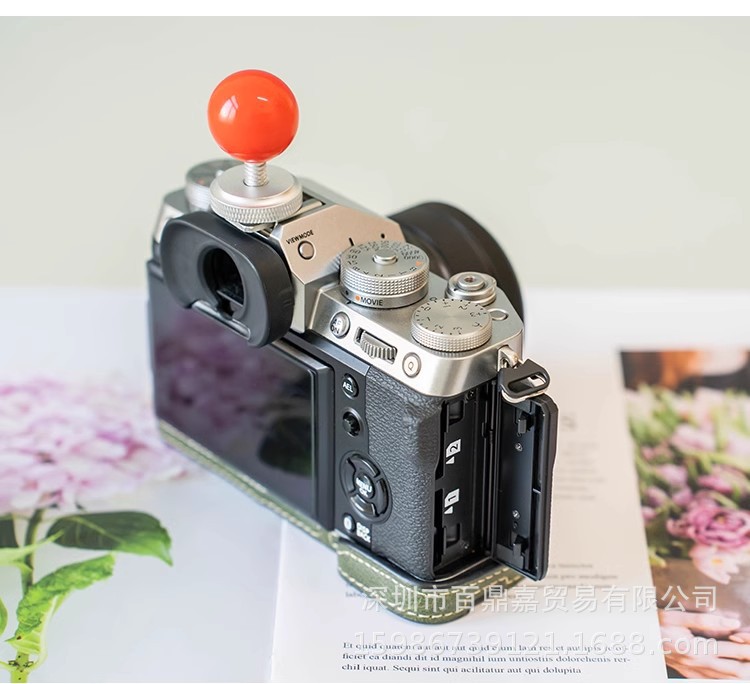 Suitable for Fujifilm X-T5 leather case base, X-T5 mirrorless camera bag, X-T5 protective case and half set camera bag pic 9