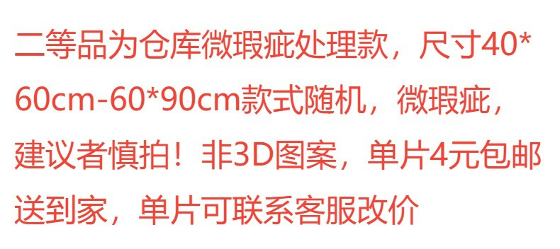 In-stock delivery of expanded small flower combination diatom mud soft pads, water-absorbing, quick-drying, anti-slip, and cute washable door printed pads pic 2