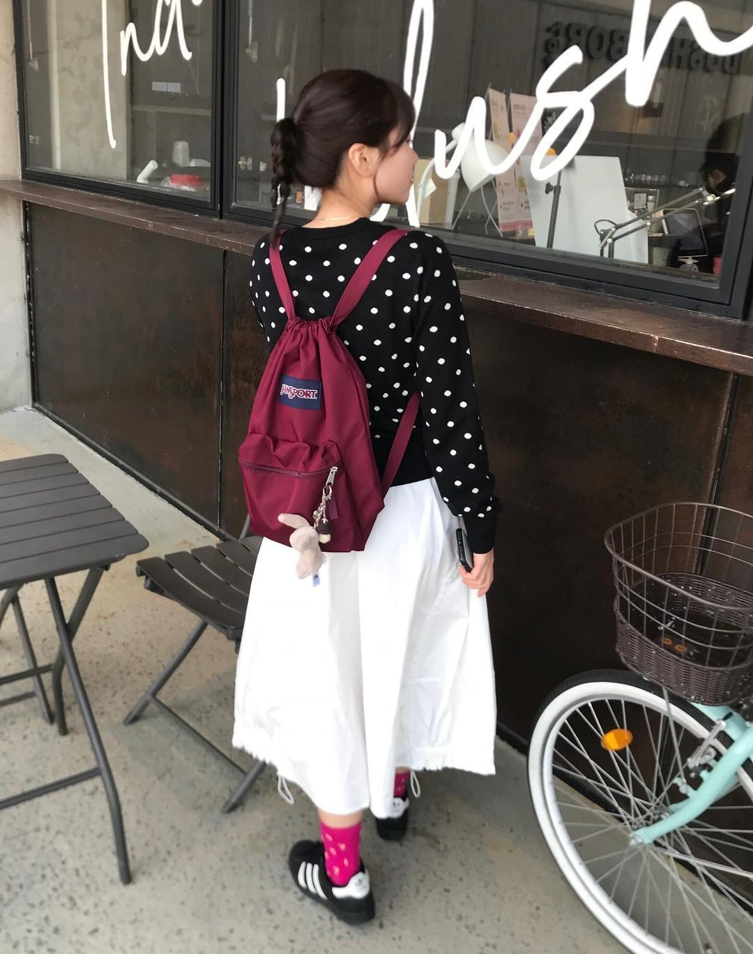 跨境外贸JANSPORT双肩包学生书包男女款背包蝶漾青漾雾霾蓝可代发详情36