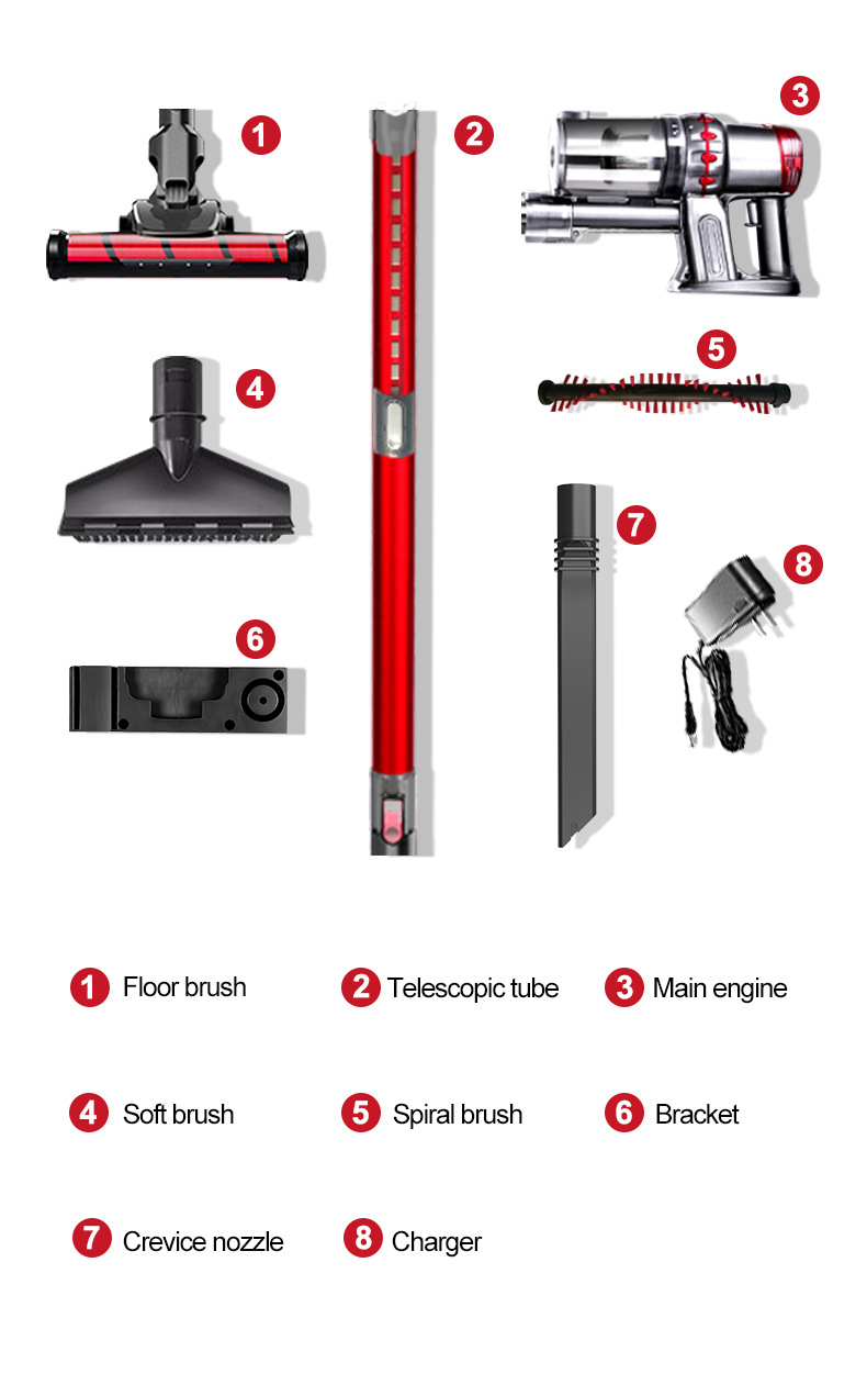 Handheld vacuum cleaner, high-power car wireless, super strong suction, dual-purpose car and home, mini handheld portable pic 17