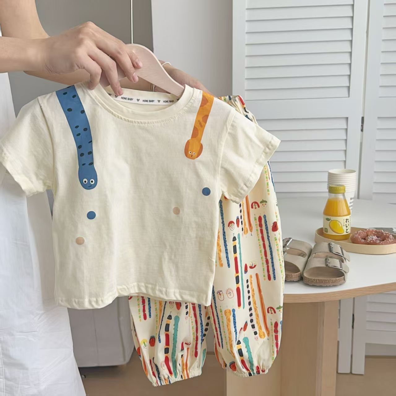 2026宝宝儿童夏款全棉T恤长裤防蚊裤短袖套装两件套舒适透气清爽详情7