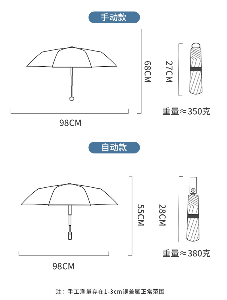 全自动小清新水果印花水蜜桃伞学生晴雨两用太阳伞遮阳防晒太阳伞详情13