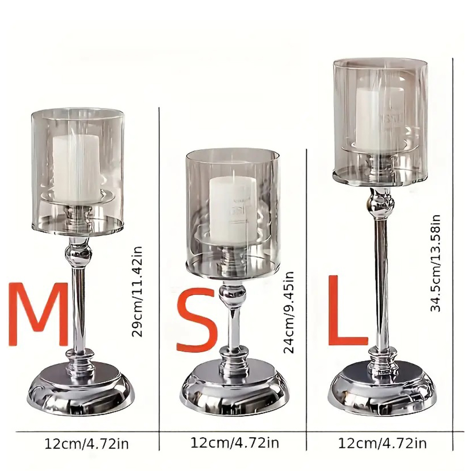 European-style ironwork glass candlesticks, light luxury Chinese and Western dining tables, wedding model room, home candlelight dinner, high appearance level ornaments pic 8