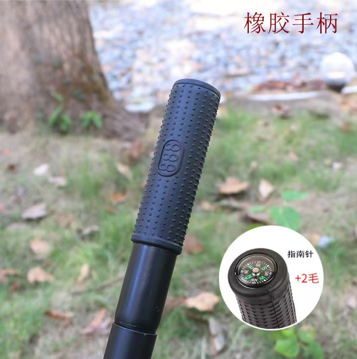 户外多功能用品铁锹折叠铲小号带指南针山地野营铲便携式折叠钓鱼详情5