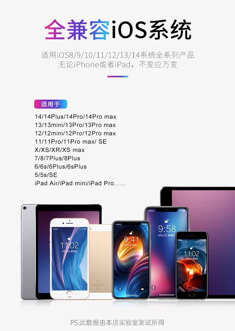适用苹果数据线8p/11/12pro快充13手机14pro通用ipad充电原装正品详情15