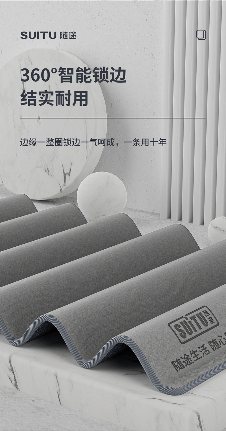 Car coral fleece cleaning towel, double-sided car wash towel, deerskin towel, double-layer suede fleece car cleaning towel pic 9