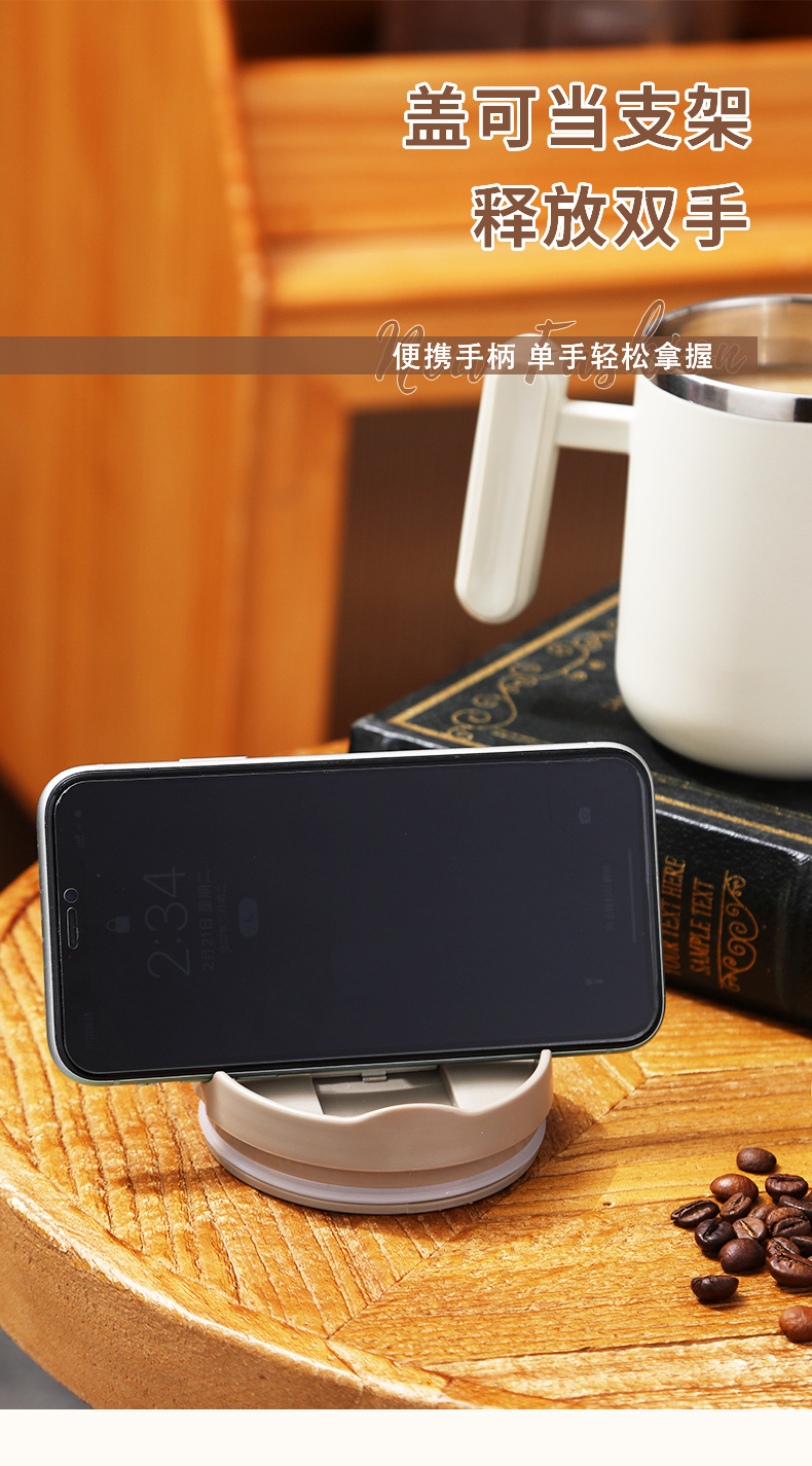 Gift coffee cups, double-layer insulated couple office creative girls, high appearance level 304 stainless steel mugs pic 16