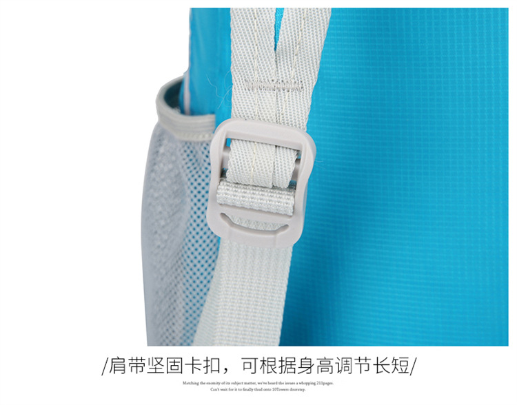 Wholesale of new cross-border outdoor folding bags with logo printing, hiking bags, water-resistant backpacks, and backpacks pic 33