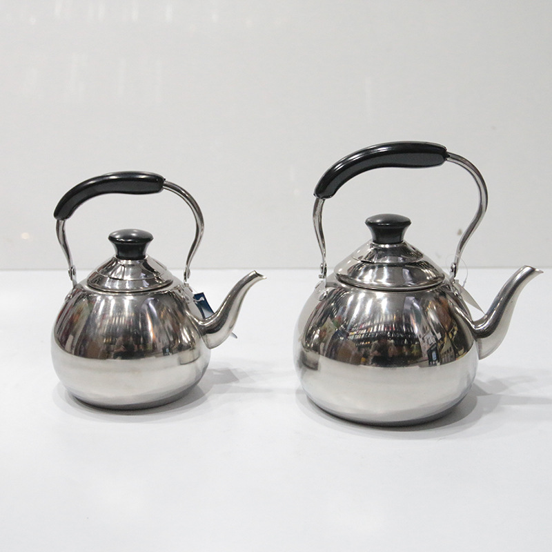 Stainless steel teapot, water bottle, coffee pot, induction cooker, tea pot, thickened export Zhilan pot, hotel and restaurant pear pot pic 2