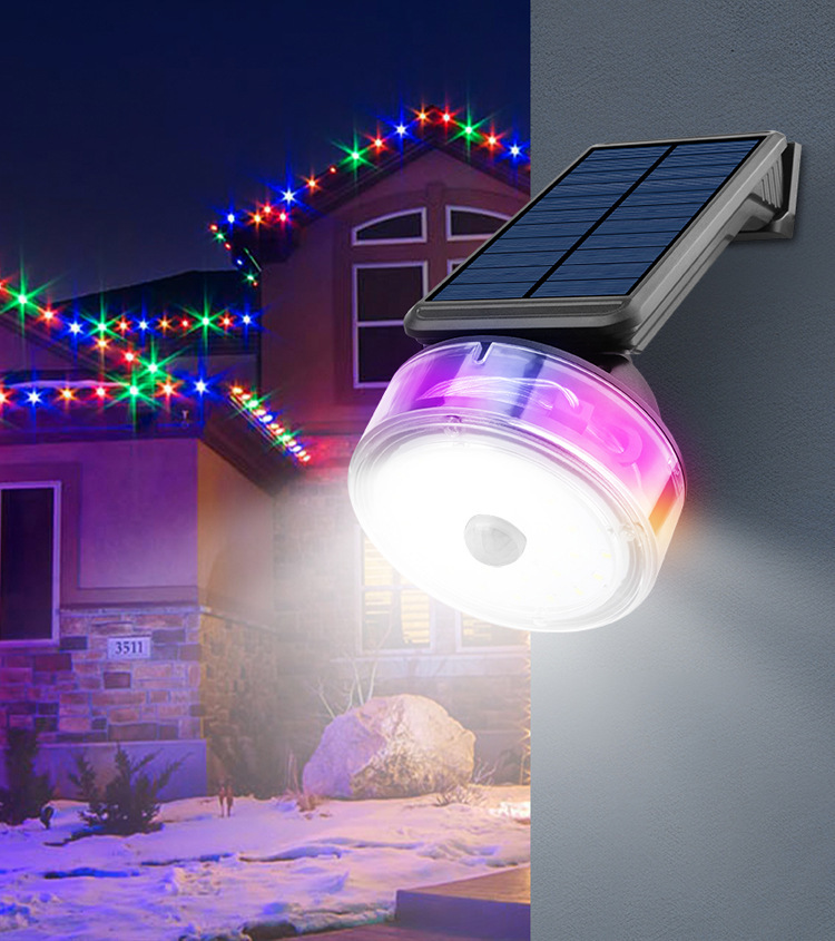 Cross-border new outdoor solar-powered sensor pull wire wall lamp simulation monitoring, no need for charging, large-capacity garden lamp pic 7