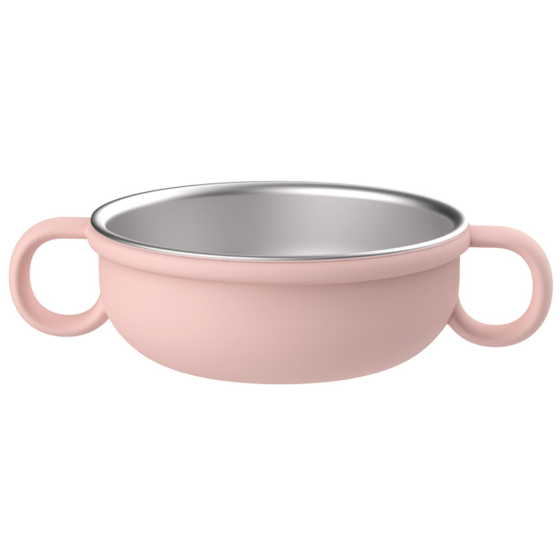 304不锈钢儿童保温碗宝宝吃饭碗喂养餐具双层硅胶防烫防摔辅食碗详情31