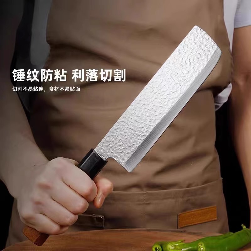 锻打日式锤纹刀手工锻打寿司料理厨刀厨房中性厨师专用刀菜刀锋利详情6