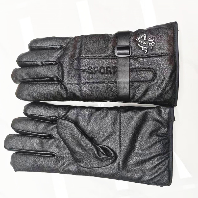 Imitation deerskin sports outdoor fleece gloves for warmth, thickened windproof cycling, winter cotton gloves for cold protection, wholesale from the manufacturer pic 5