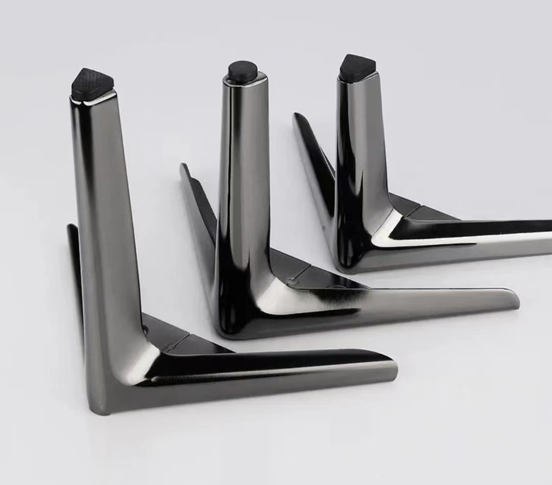 Sofa legs, semi-circular trident legs, table legs, metal furniture legs, bed legs, bedside table legs, coffee table legs, TV cabinet support legs pic 18