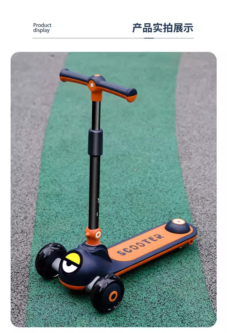 滑板车儿童1-3-6-12岁男女孩踏板可坐可骑三合一宝宝滑滑溜溜车详情13