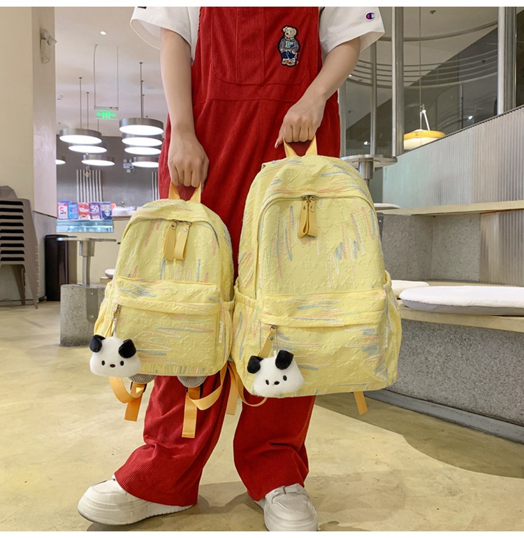 双肩包女生出游可爱少女简约大学生百搭轻便时尚春游中学上课书包详情11