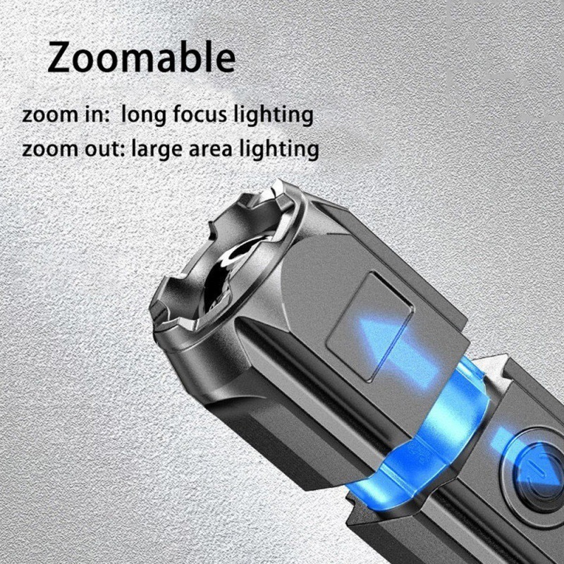 Cross-border bestseller ABS high-intensity focusing flashlight, outdoor portable and commonly used home flashlight distribution, hot flashlight pic 2