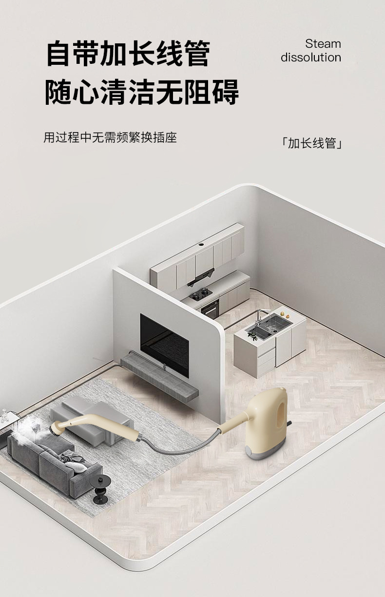 新款高温高压蒸汽清洁机家用小型厨房空调家电油烟机清洗机清洁器详情15